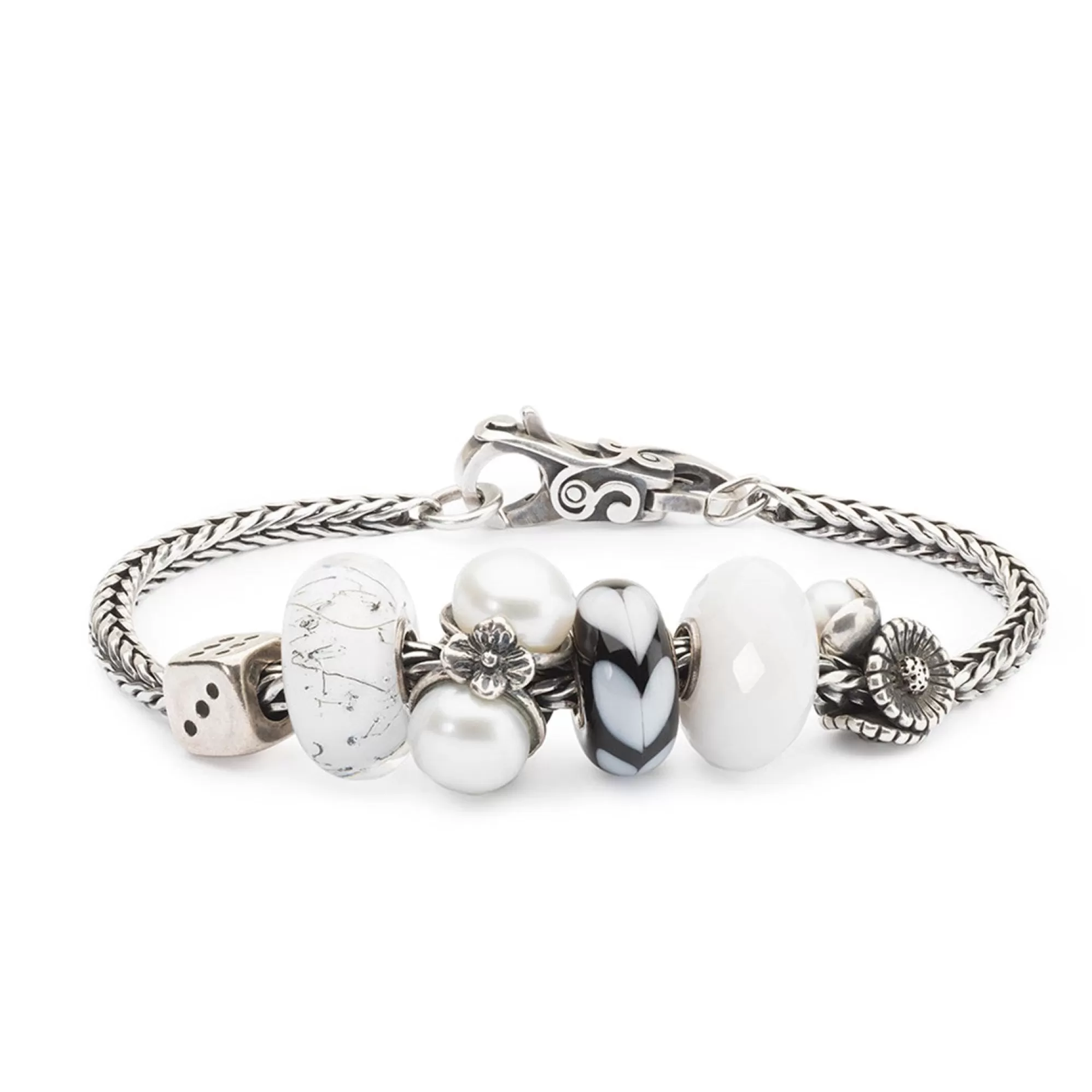 Cheap Trollbeads White Heart Bead