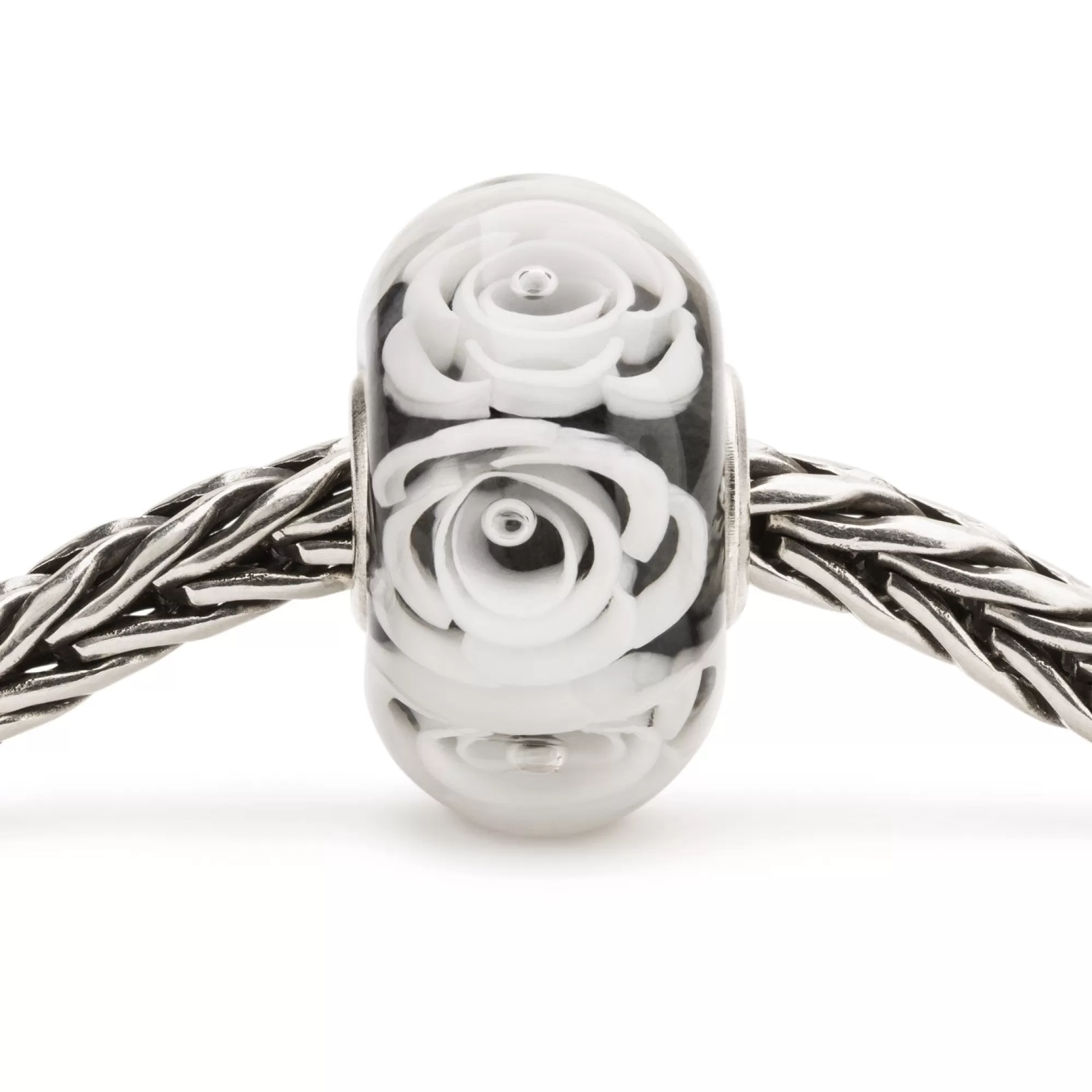 Best Trollbeads White Roses Bead